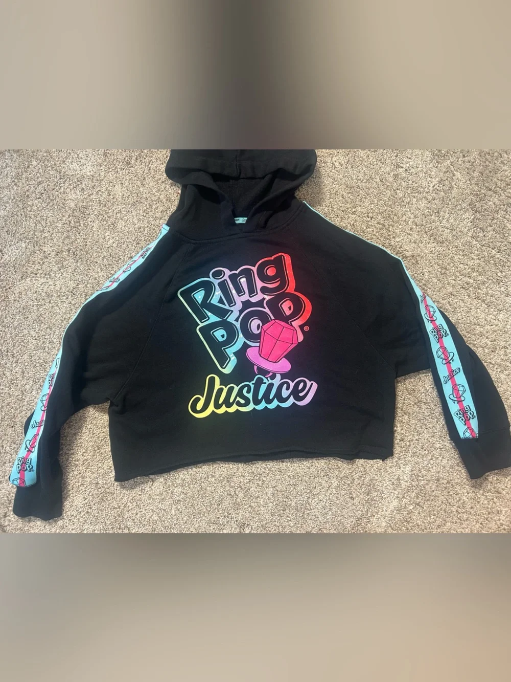 Justice Ring Pop Nostalgic 90’s Kid’s Hoodie